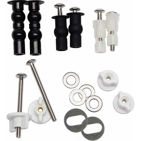 vis Pour Sige De Toilette 3 Paires Ensemble De Fixation Universel De Sige De Toilette Avec Vis Accessoires Vis De Fixation De Couvercle De Toilett (1/5)