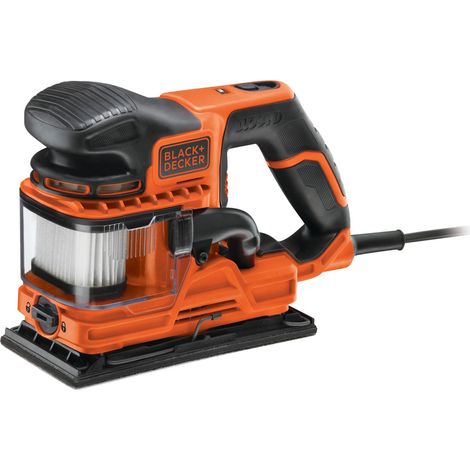 Black & Decker – Ponceuse orbitale 1/3 feuille KA330EKA – 270W – Vitesse 13000 tr/min – Système de fixation auto-agrippant – Pour bois dur et teck (1/10)
