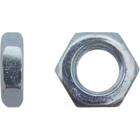 250 Ecrous Hexagonaux Bas M12 mm - 4035 - 4 - Zingué blanc - D-Work