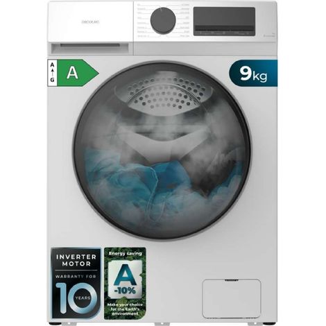 Cecotec Lavadora Carga Frontal 9Kg Bolero DressCode 9450 Inverter, 1400 rpm, 16 programas, Clase A-10%, Motor Inverter Plus (1/5)