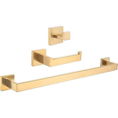 Bad-Accessoires-Set LUANDA Gold matt