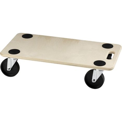 Möbelroller 590 x 290 mm schwarze Rollen Rollbretter