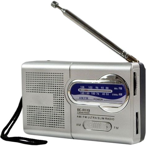Tragbares AM/FM-Walkman-Radio mit eingebauten Lautsprechern, Kopfhöreranschluss und MP3-Player (1/5)