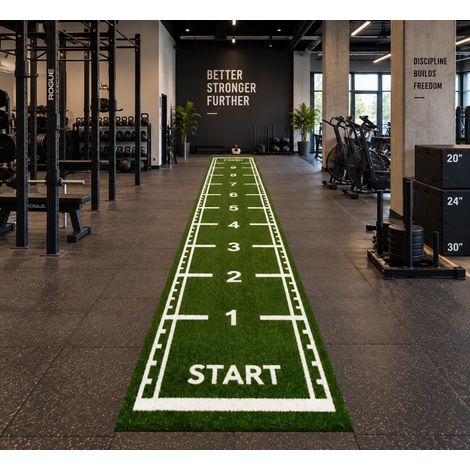 Sprinttrack Kunstgras - 10x1 m - Grün - 17 mm