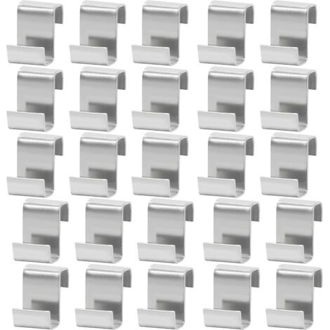 25 Stück Z-Clips aus Edelstahl für Gewächshausglas – Z-Clips zur Befestigung von Fenstern und Glas