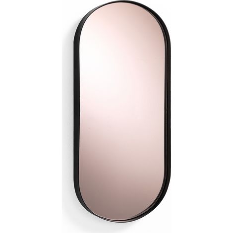 Designer-Wandspiegel oval in Roségold Bronze Oval