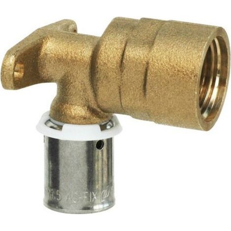 Applique à sertir femelle - Série longue - PER Ø16 - coude femelle 15/21 - 3319-16-15 - FIXOCONNECT - Ayor