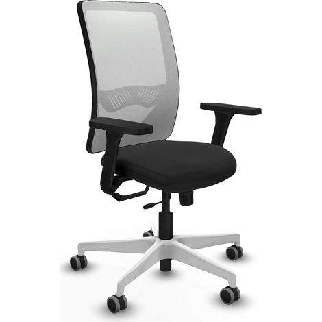 Silla piqueras y crespo Zulema negro polipiel malla (1/2)