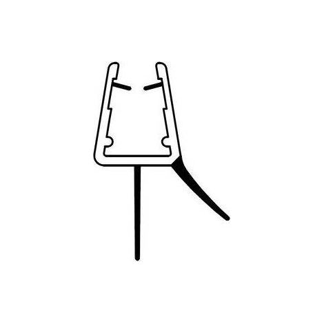 PROFILO GOCCIOLATOIO IN PVC PER CRISTALLI BOX DOCCIA 402 2MT
