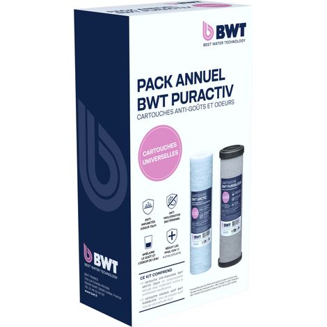 Cartuchos de paquete - BWT - ARCTIC 20 µm + PUREBLOCK 10 µm - Carbón activo - Filtración de impurezas