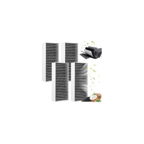 Lot de 4 filtres à charbon actif pour hotte aspirante – 193 x 75 x 35 mm – Performance de filtration optimale – Compatible avec Bosch et Siemens (1/5)