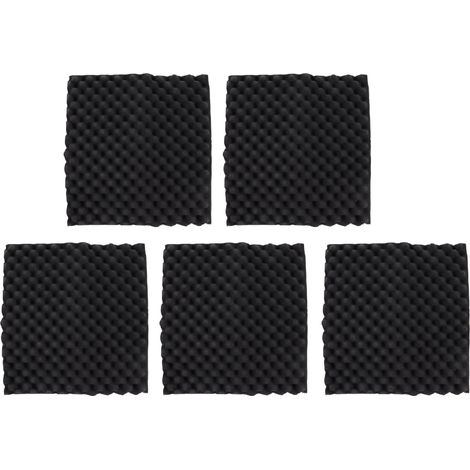 Lot de 5 panneaux acoustiques en mousse pour studio, cales insonorisantes, matériaux d'isolation et de réduction du bruit (1/5)