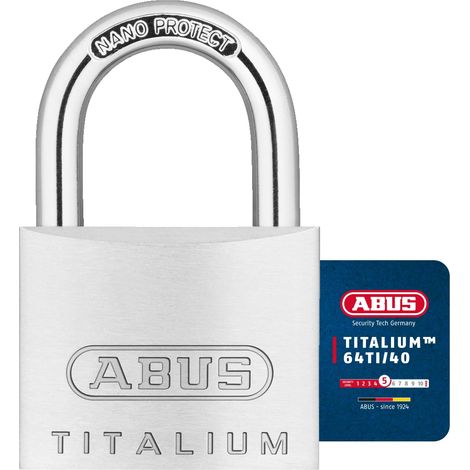 Cadenas 64 Titalium - 40 x 62 x 14.5 mm - entrouvrant - 64TI/40 KA (1/5)