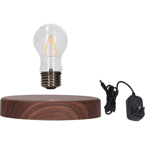 Lampe de Bureau Lévitation Magnétique LED sans Fil, Ampoule Flottante Rotation 360°, Socle avec Prise US 100-240V (1/5)