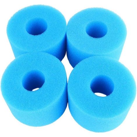 Pcs Hose Filter Sponge Column Aquarium Prefilter Foam Rolls Pool Fish Tank Foam Column Filter 7.3x10.8cm Blue Sponges (1/5)