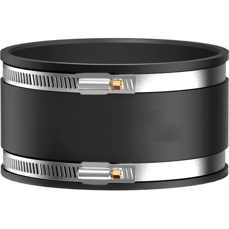 Raccord flexible en caoutchouc - Diamètre : 125 mm - Raccord en caoutchouc avec colliers de serrage en acier inoxydable - Pour ventilateur, tuyau d'évacuation, tuyau de climatisation (1/5)