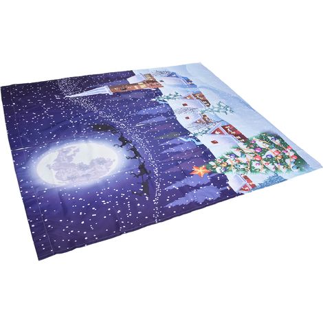 Rideau occultant 3D haute qualité, impression numérique créative, scène de Noël, 170x200cm, lot de 12 panneaux (1/5)