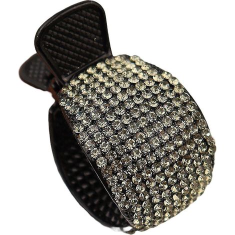 Épingle à cheveux à strass pour queue de cheval haute, belle et élégante, idéale pour orner les cheveux.