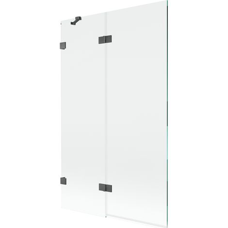 Paroi de bain Mexen Lunar à 2 volets gauche 110 x 150 cm, transparent, gris canon brossé - 897-110-100-66-00-L (1/5)