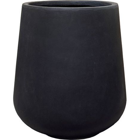 Macetero preperforado SILEX 84x85cm negro mate (1/5)