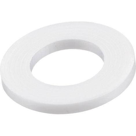 PTFE Plat Rondelles 22mm Diamètre Externe 12mm Diamètre Interne 2mm Épais Bride Joint Blanc Paquet de 5 (1/5)