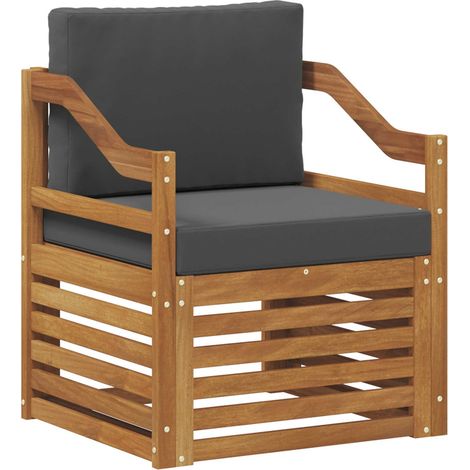 Maison Exclusive - Outdoor-Sofa Massives Akazienholz und Polyeste