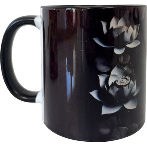 Mug noir en céramique sagesse de bouddha (1/3)