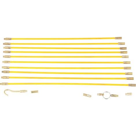 Elektrisches Einzieh- und Schiebeset mit Band, 4 mm Glasfaser-Einziehkabel, 10 Stück (1/5)