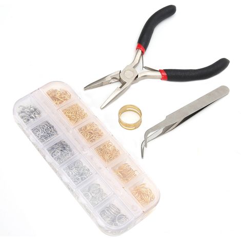 Ring Lobster Clasp Kit with tools Jewelry Earrings necklaces DIY Making Accessory (1/5)