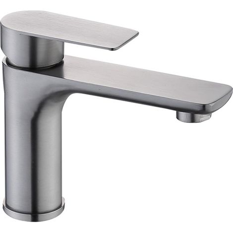 Mitigeur pour vasque, gris, pour meuble-lavabo et sanitaires (1/5)