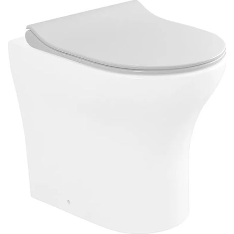 Copriwc originale serie Itaca bianco lucido con chiusura soft-close (1/5)