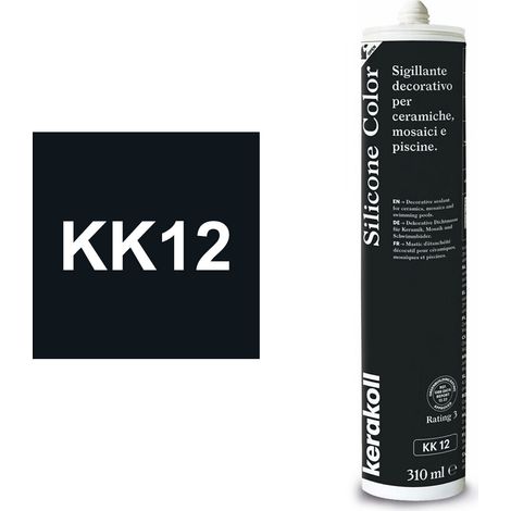 SILICONE COLOR KK 12 - SIGILLANTE DECORATIVO ELASTICO ED IMPERMEABILE PER PIASTRELLE INTERNI/ESTERNI DA 310 ML - 1PZ KERAKOLL