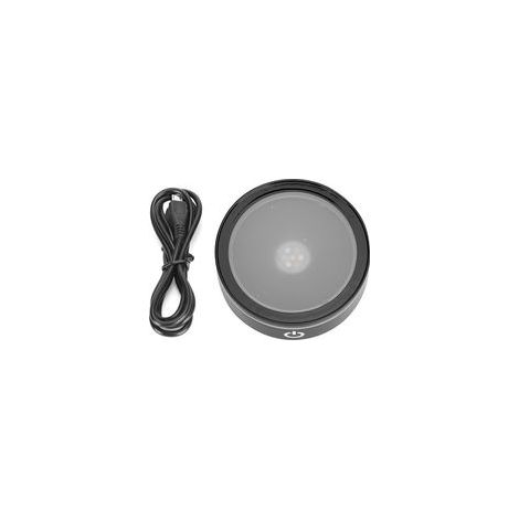 LED Base Crystal Black Flat Touch Multi Mode Colorful White Light 3D Inner Carving Laser Base (1/5)