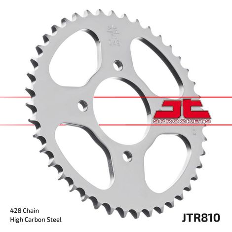 Pi帽贸n trasero de acero JT R810-46, 428/46t para Generic / Hyosung / Kawasaki / Keeway / KSR-Moto / Suzuki (1/2)