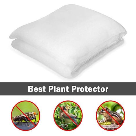 Filet de jardin anti-insectes à mailles fines (10 m x 2,5 m), maille 60, idéal pour les potagers et les fleurs. (1/5)