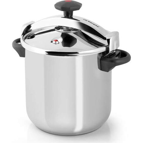 Orbegozo hpl 12070 classic Schnellkochtopf - Fassungsvermögen 12 Liter - dreifache Sicherheit - System de progressiver Verschluss - geeignet für alle Arten de Brände - sichere Seitengriffe -