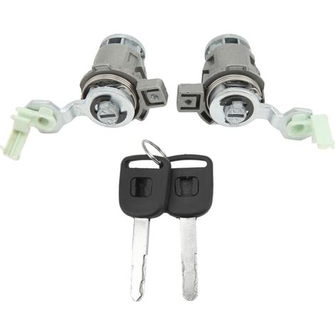Barillet de Porte Antérieure 72185 S9A 013 Paire Cylindre Serrure avec 2 Clés pour Civic CR‑V Element Odyssey S2000 (1/5)