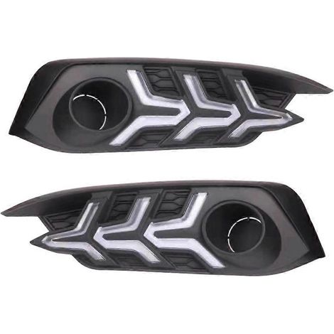 LED-Tagfahrlicht für Honda Civic 2016-2018-Schwarz-