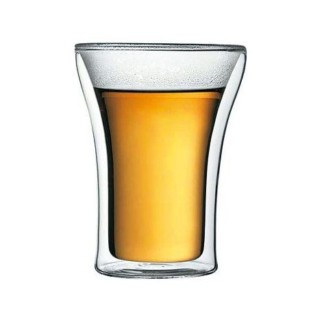 Bodum Set mit Transparenten Gläsern 250 ml Doppelwandig (1/2)