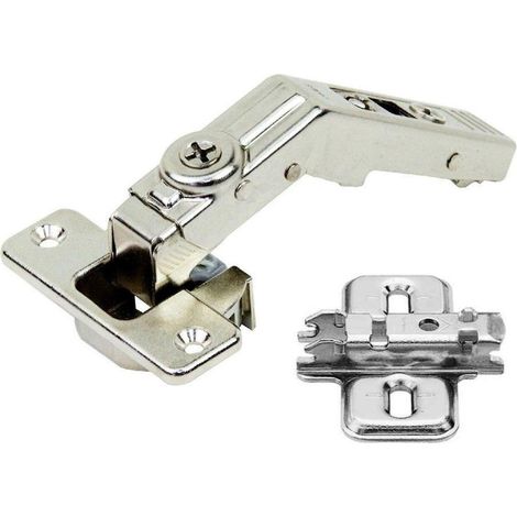 Cerniera pieghevole a clip a 60° 79t8500 e piastra di montaggio 173l6100 (confezione da 2)