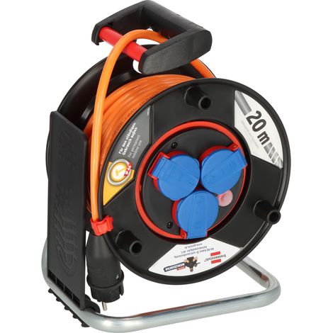 Echter Werkzeugfan avvolgicavo professionale 20m H07BQ 3G2,5mm² con cavo BQ 3x 2,5 mm (1/5)