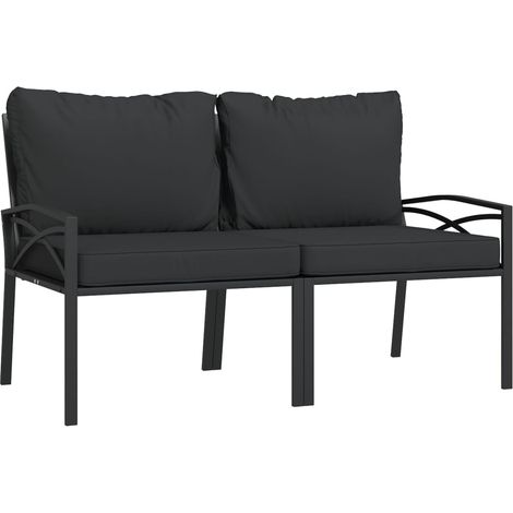 Maison Exclusive - Gartenstühle mit Grauen Kissen 2 Stk. 62x75x79