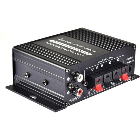 Adapté aux autoradios de 400 W avec Bluetooth, lecteur MP3 et amplificateur HiFi, alimentation 12 V CC – compatible avec AK170