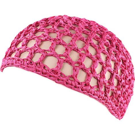 Bonnet en filet à cheveux crocheté, résille, snood, ornement pour dormir (1/5)