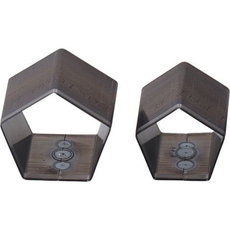 Poinçon de découpe pentagone en acier allié pour la maroquinerie et le travail du cuir DIY (1/5)