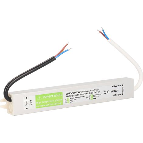 Alimentation étanche 30 W AC 90-250 V, transformateur d'alimentation, alimentation LED ultra-mince, driver, DC 24 V (1/5)