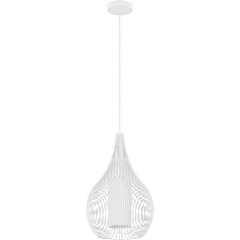 Lampe suspendue blanche moderne Razoni 1 Ø 32,5 cm - 900829