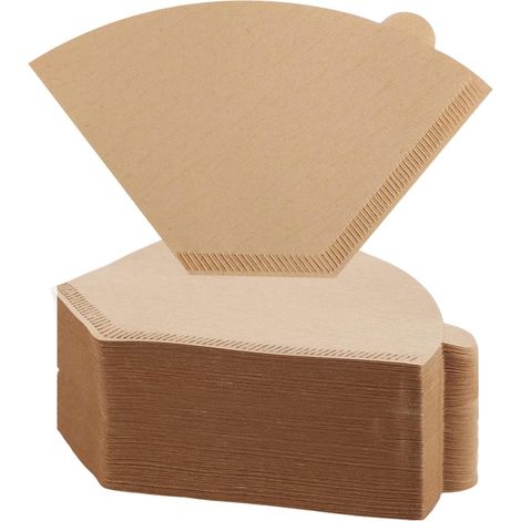 Kaffeefilter, 200 Stück, U-förmig, Nr. 2, Kaffeefilterbeutel, Kaffeefilterpapier, Kaffeezubehör für Zuhause und Büro, Filterpads, Handfilter (2 bis 6 Tassen) (1/5)