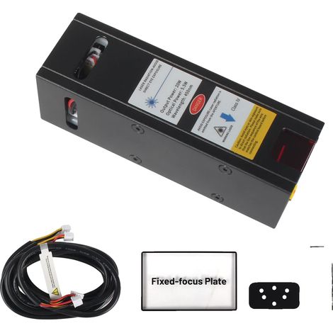 Módulo láser, control PWM, compatibilidad versátil, 20 W, 33 x 33 mm (1/2)