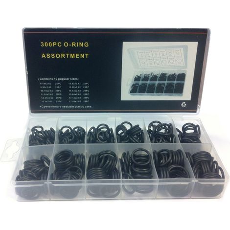 Jeu de joints toriques métriques en nitrile- 300 pcs